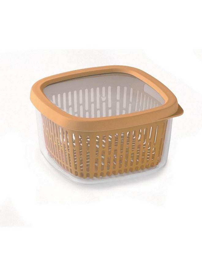 Snips Aroma Keeper Square Fruit Container Mustard 1.5 L 000370 - Image 1