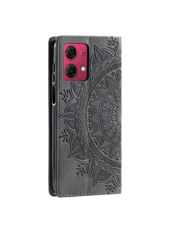 S-TOP Case For Motorola Moto G85 Totem Embossed Magnetic Leather Phone Case - Image 3
