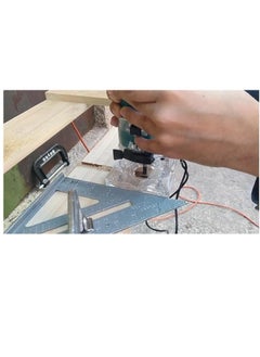 TOTAL TOTAL Laminate Trimmer 500W, 33500 RPM, 6mm & 1/4" Chuck, Precision Woodworking Tool with Template Guide, Trimmer & Straight Guides, Extra Carbon Brushes for DIY & Professional Use  - Image 5