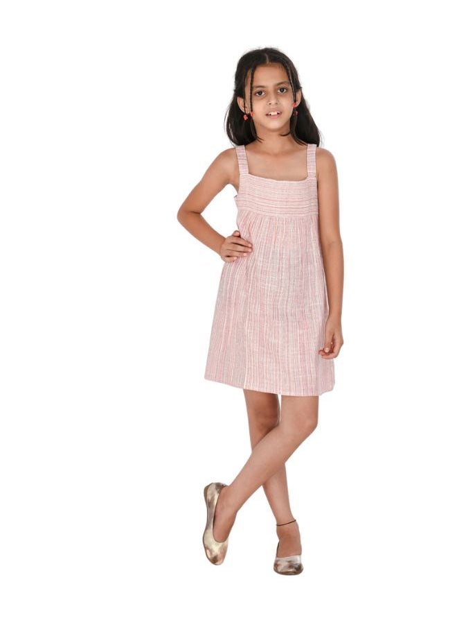 babyqlo Pure cotton stripe pattern short dress for girls  - Image 1