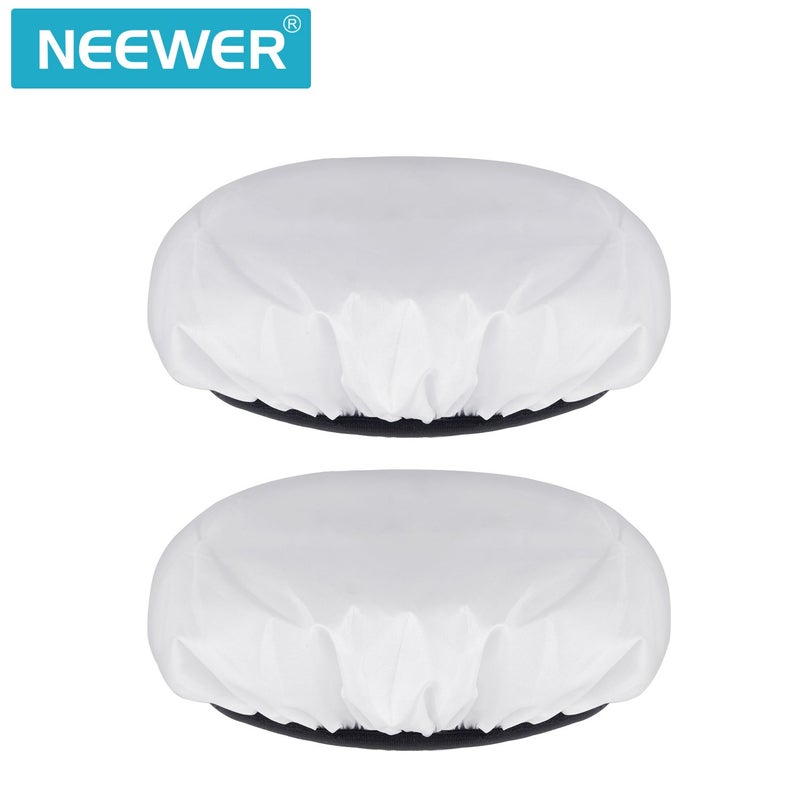 Neewer 2-Pack 7 inches/180mm Soft White Diffuser Sock, Softens The Light Output, Perfect for Studio Strobe Reflector, Portrait, Product Photography and Video Shooting - Image 2