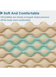 Generic Medical Air Pressure Replacement Bed Mattresses for Bed Sores with Electric Pumps, Quiet Inflatable Air Mattresses Fits Standard Hospital Bedridden Patients, Multicolor Vinyl by Bizeon  - Image 3