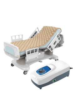 Generic Medical Air Pressure Replacement Bed Mattresses for Bed Sores with Electric Pumps, Quiet Inflatable Air Mattresses Fits Standard Hospital Bedridden Patients, Multicolor Vinyl by Bizeon  - Image 1