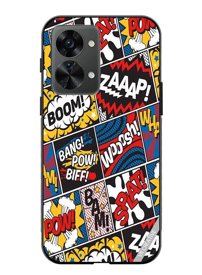 VR CREATIVE Protective Case Cover For OnePlus Nord 2T Pop Art Design Multicolour - Image 1