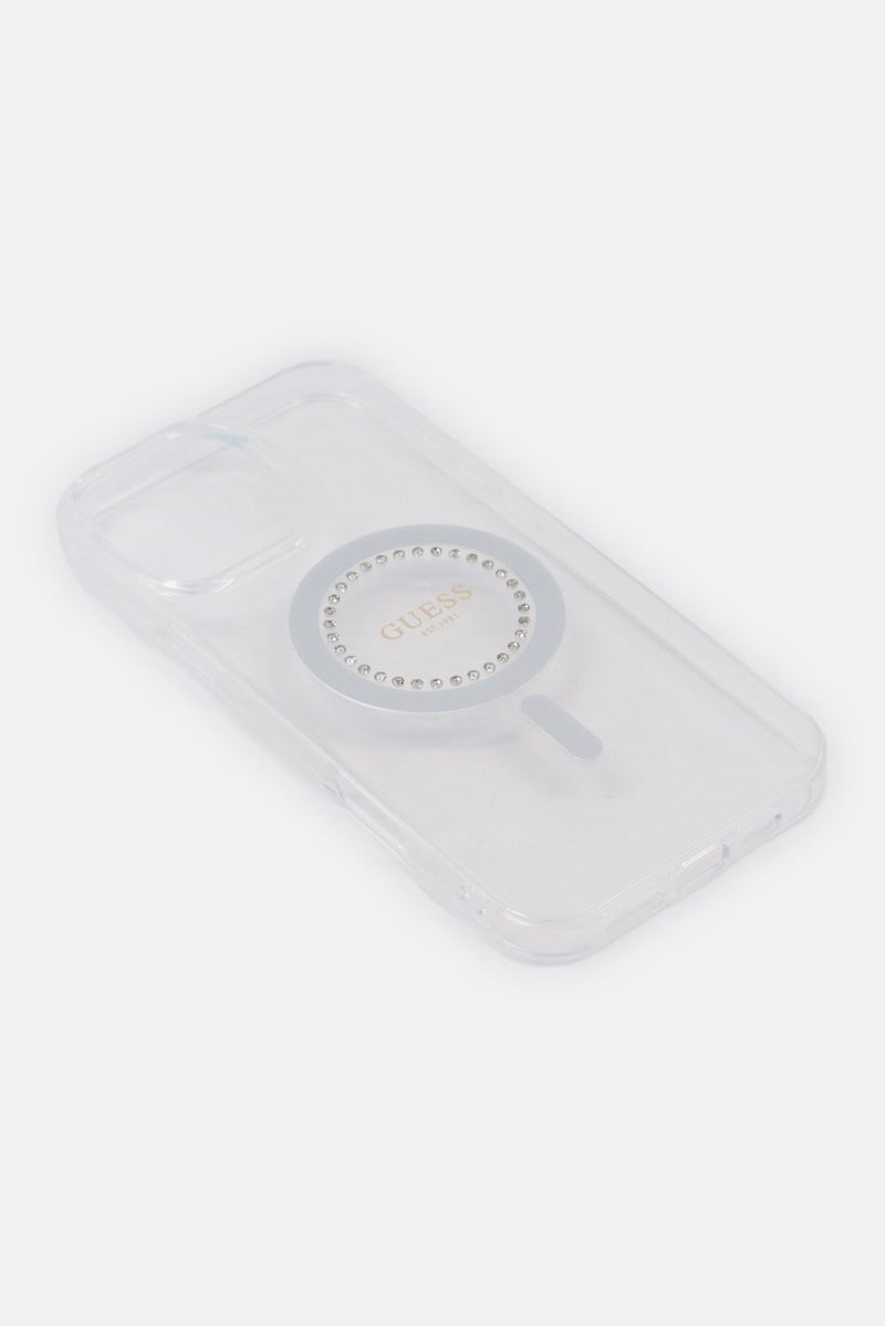 GUESS iPhone 16 Pro Max MagSafe Protective Case, Transparent - Image 4