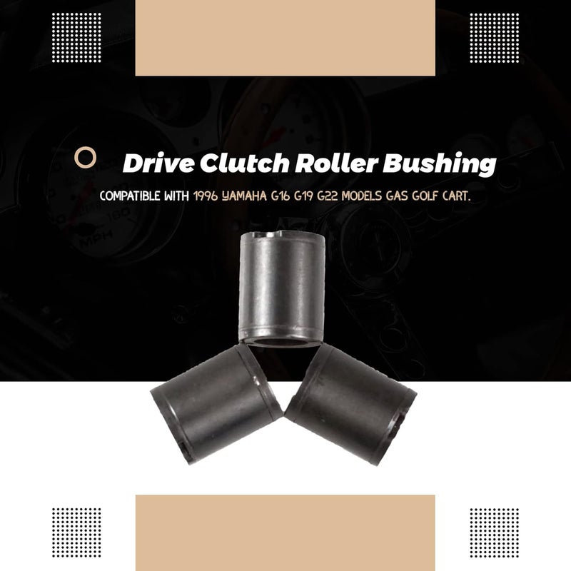 Whautole Drive Clutch Roller Bushing G1-3033 for Yamaha G16 G19 G22 Golf Carts (3 Pack) - Image 2