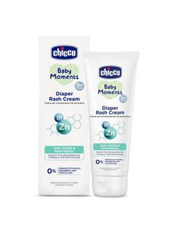 Chicco Baby Moments Diaper Rash Cream With Zinc Oxide & Vitamin B5, 100G| Natural Ingredients To Prevent Rashes & Irritation| Dermatologist Tested | Phenoxyethanol, Parabens & Lauryl Sulphates Free  - Image 1