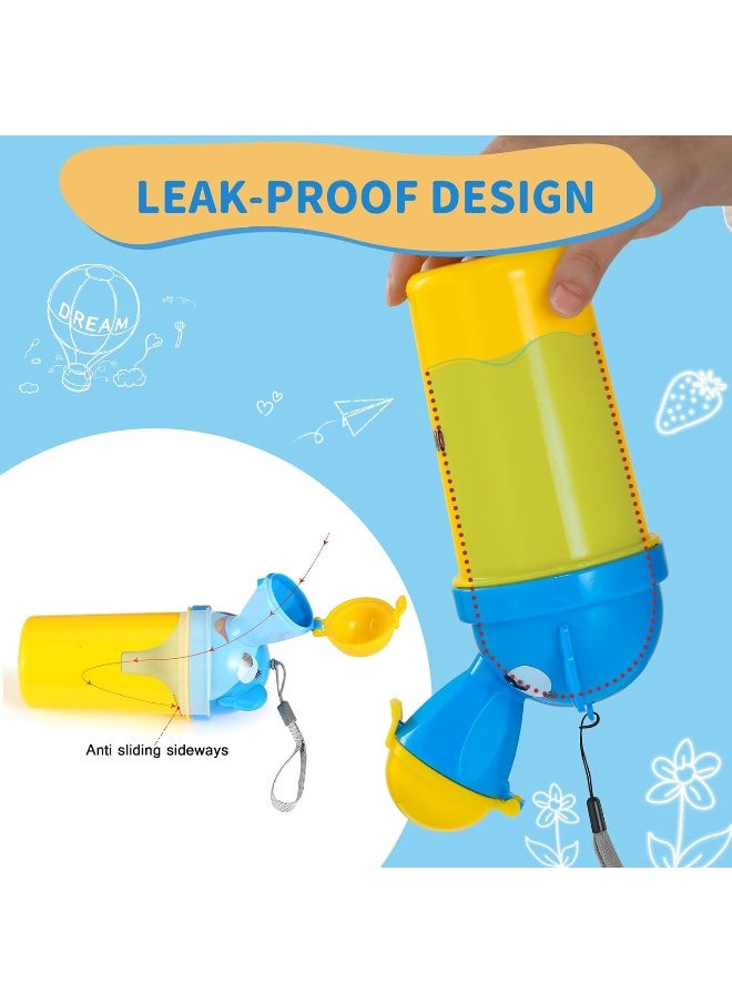 ONEDONE ONEDONE Portable Urinal for Kids 17 OZ Pee Bottle with Clean Brush Travel Urinal for Kids Baby Child Pee Cup for Boys Emergency Toilet for Camping Car Travel and Kid Potty Training  - Image 3