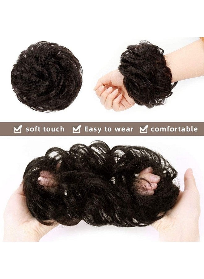 MoonEyes 1 Pcs Matt Finished Brown Messy Rubber Hair Bun Hair Juda Hair Piece For Women in 30 Gram (Pack OF 1, 1, count) - Image 5