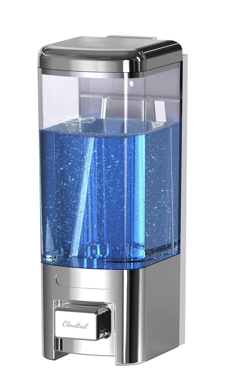 Cloudtail Cloudtail Push ButtonSoapConditionerShampooSanitizerGelFoamLiquidLotionHandwashDispenserWallmountedIdeal For KitchenBathroomWash BasinMaterialAbsCapacity500MlColorSilverSet Of 1  - Image 1