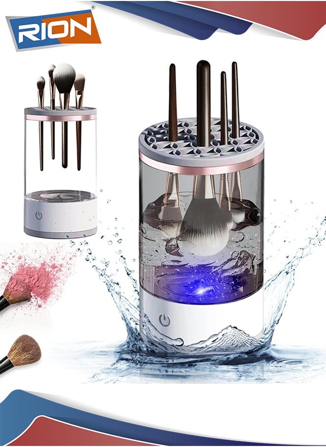 RION Electric Makeup Brush Cleaner – Automatic Spinning Brush Washer for All Brush Sizes  - Image 1