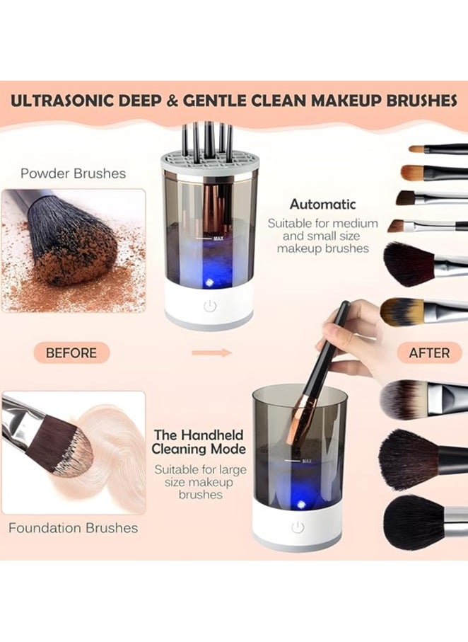 RION Electric Makeup Brush Cleaner – Automatic Spinning Brush Washer for All Brush Sizes  - Image 4