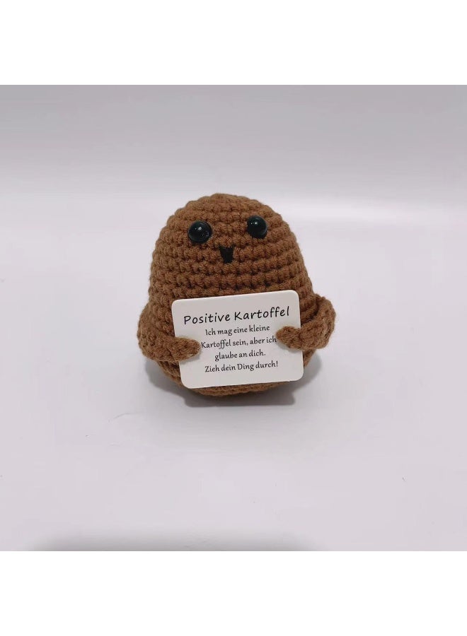 Quirky Potato Plush Toy - Positive Energy Knitted Décor