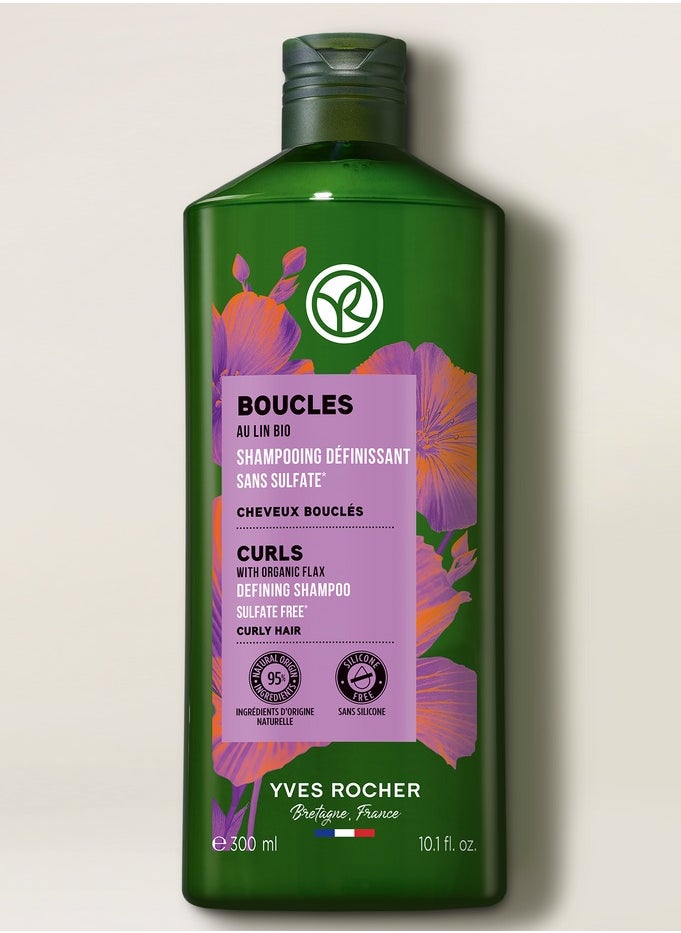 Yves Rocher Curls Shampoo With Organic Flax-Sulfate Free  - Image 1