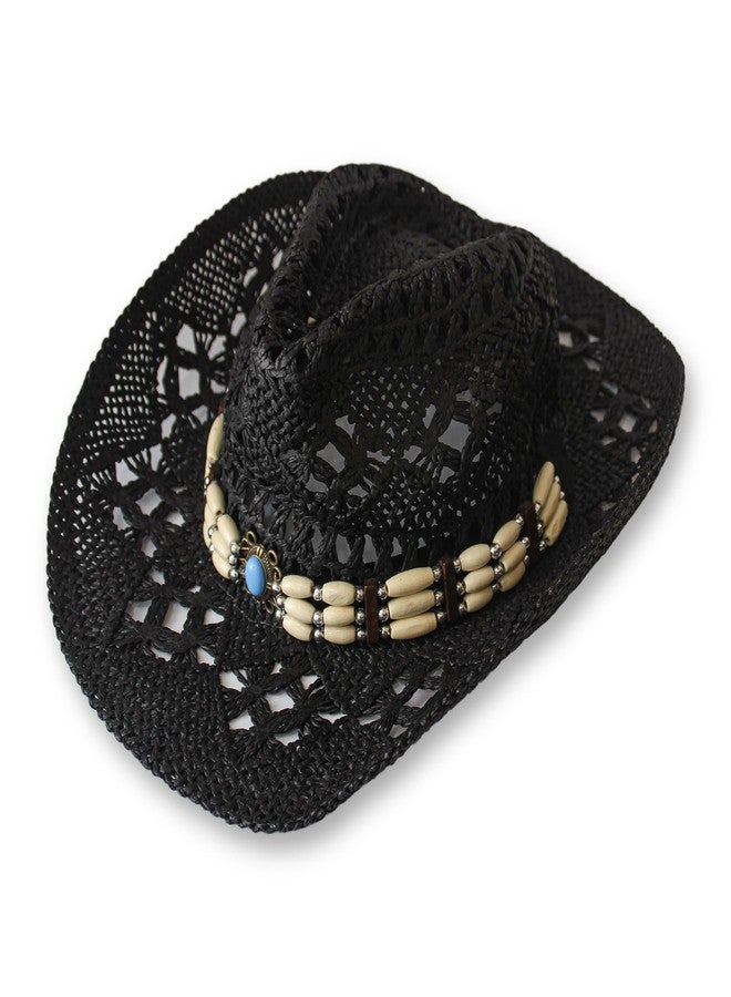Carnavalife Natural Cowboy Cowboy Straw Hat, Unisex One Size Men's Women's Summer Coachella Beach (US, Alpha, One Size, Xh-1250) - Image 1