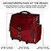 ENHANCE Collectors Edition RPG Adventurers DnD Bag Dragon Hide Exterior Travel RPG Bag with Tabletop Miniatures Storage Vault Mat Holder DnD Dice Token Pockets Fits 48 Books Dragon Red - Image 4