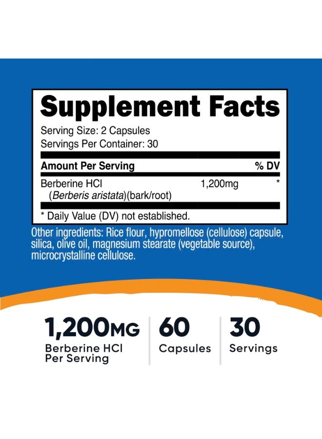 Nutricost, Berberine, 60 Capsules (600 mg per Capsule) - Image 2
