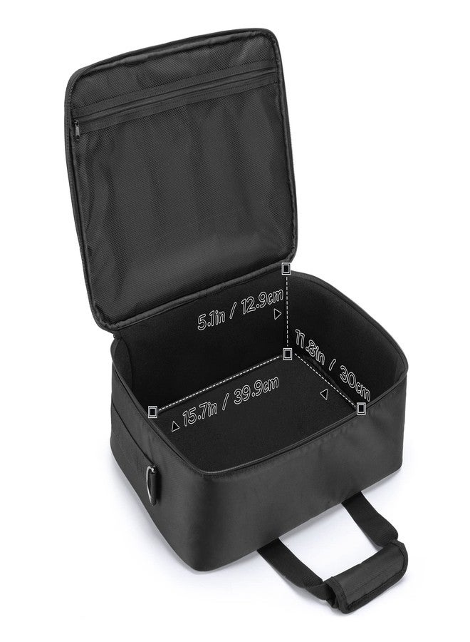 CURMIO Projector Carrying Case, Projector Bag with Laptop Compartment Compatible for Most Major Projector, Bag Only, Black (Patented Design) - Image 3