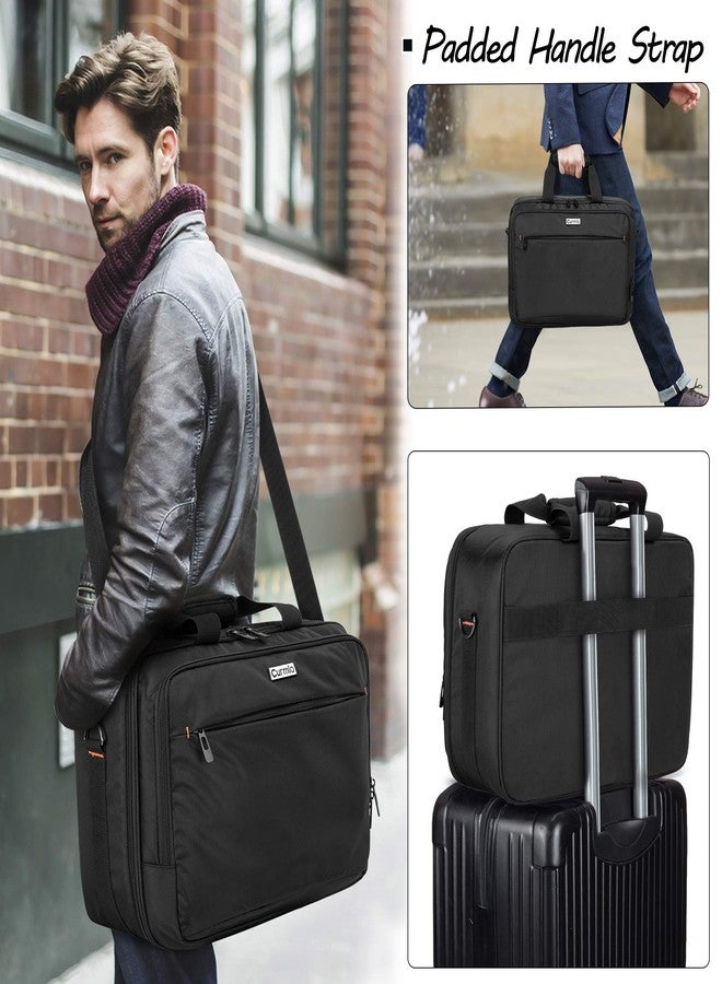 CURMIO Projector Carrying Case, Projector Bag with Laptop Compartment Compatible for Most Major Projector, Bag Only, Black (Patented Design) - Image 5