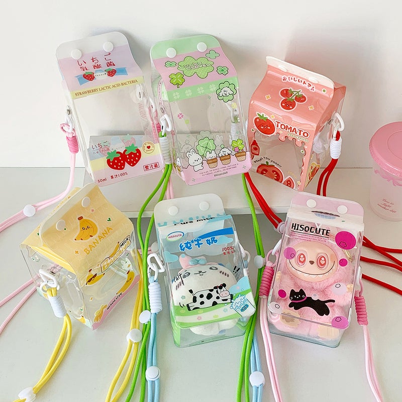 Cute Milk Box Doll Storage Bag - Image 2