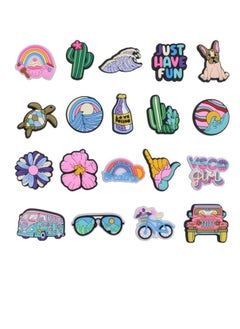 Generic 19-Pack Shoe Charms for Boys Shoe Pins Shoe Charms Cute Charms Shoe Access PVC Summer Beach Shoe Charms for Shoe Clog Sandals  - Image 2