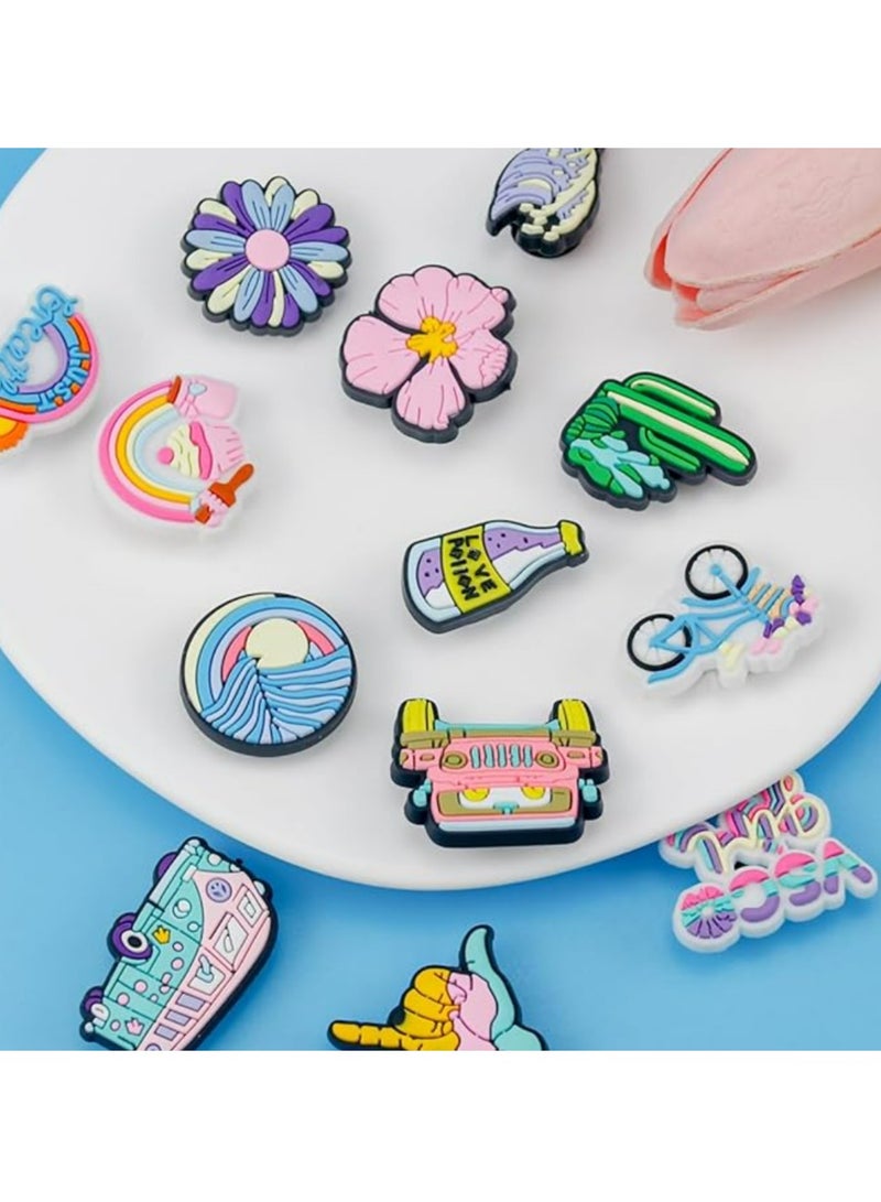 19-Pack Shoe Charms for Boys Shoe Pins Shoe Charms Cute Charms Shoe Access PVC Summer Beach Shoe Charms for Shoe Clog Sandals - Image 5