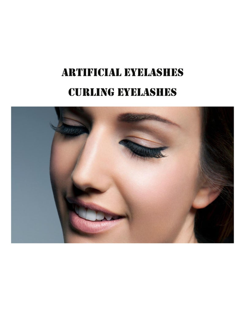 Handaiyan False Eyelashes 5 Pairs 6D Natural Fluffy Fake Lashes, Reusable   Waterproof Glue Free Hand-made Dramatic Thick Crossed Cluster Fake Eye Lashes Soft Long Lashes Pack for Makeup  - Image 2