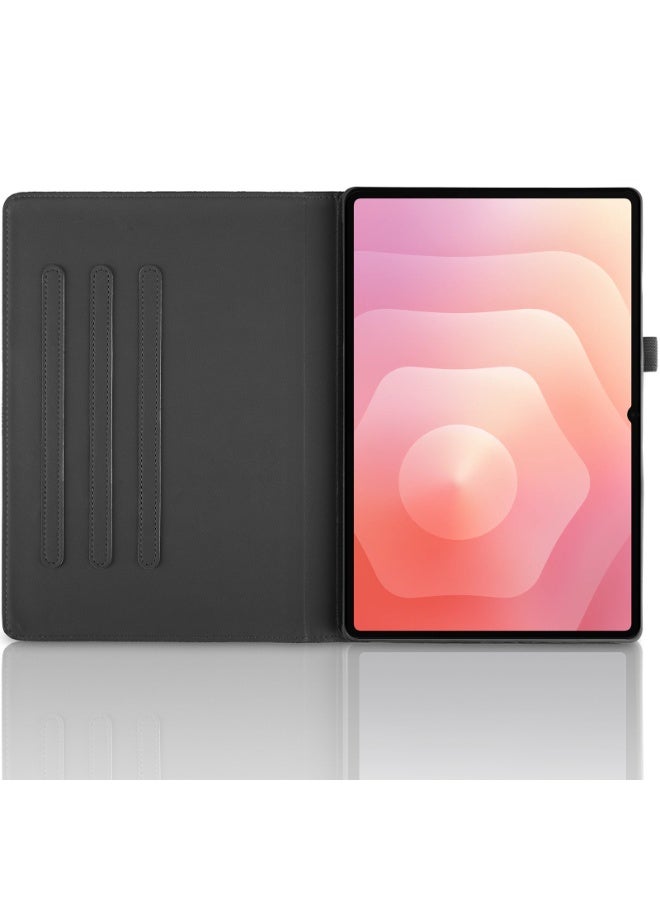 Case for Samsung Galaxy Tab S11 Ultra 2025 14.6 inch, PU Leather Cover with Pencil Holder 360 Degree Swiveling Stand KickStand Protective Cover Leaf Vein - Image 4