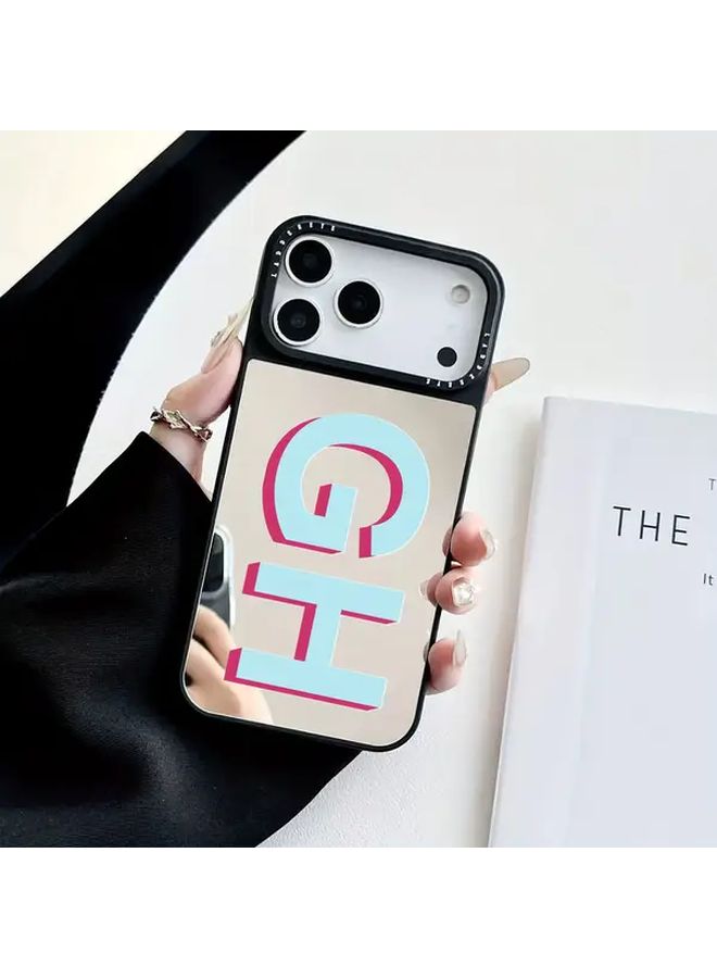 Personalized Initials Customizable Mirrored Phone Case For iPhone 12 Multicolor Protection - Image 3