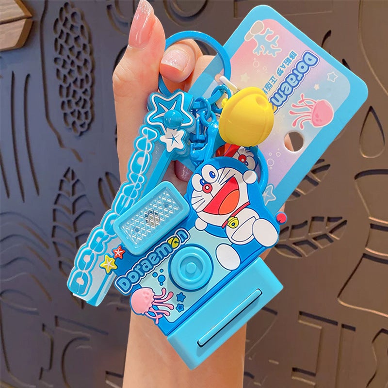 Genuine Cartoon Doraemon Keychain Pendant Cute Dingdang Cat Toy Car Keychain Bag Gift - Image 1