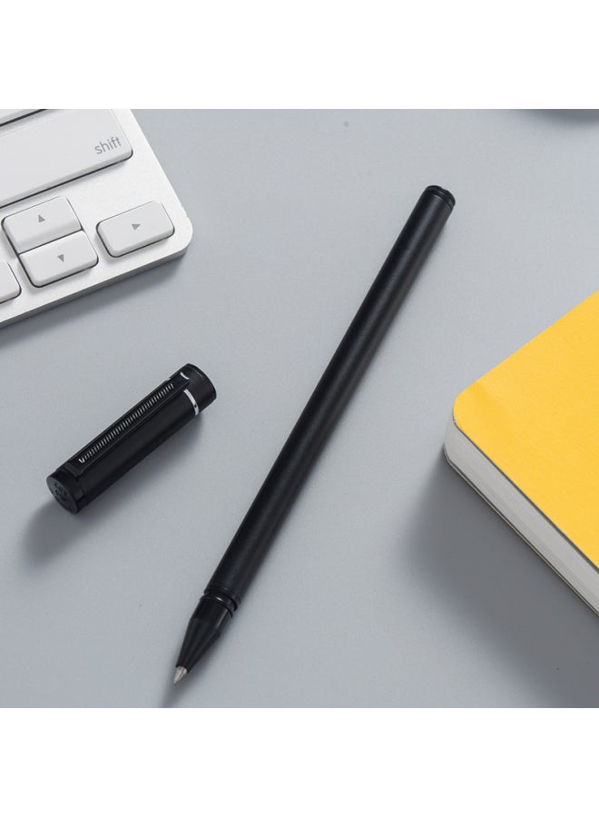هيرو Hero A206 Black Metal قلم جل 0.5 مم، قرطاسية طالب، قلم توقيع، قلم حبر، عبوة من ثلاثة - Image 5