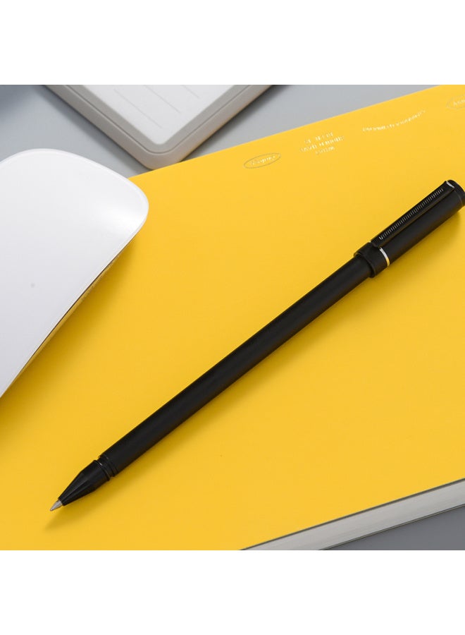 هيرو Hero A206 Black Metal قلم جل 0.5 مم، قرطاسية طالب، قلم توقيع، قلم حبر، عبوة من ثلاثة - Image 4