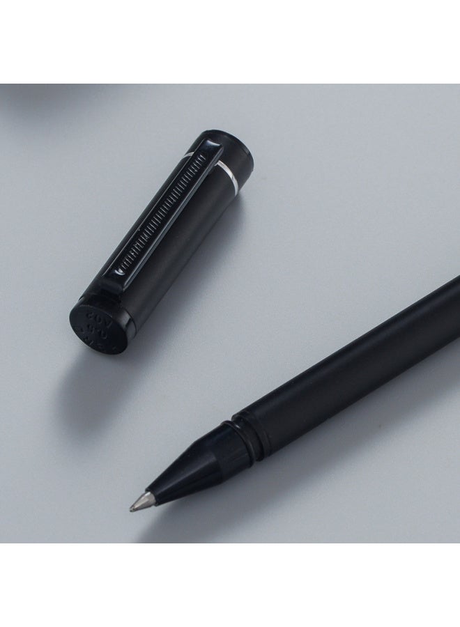 هيرو Hero A206 Black Metal قلم جل 0.5 مم، قرطاسية طالب، قلم توقيع، قلم حبر، عبوة من ثلاثة - Image 3