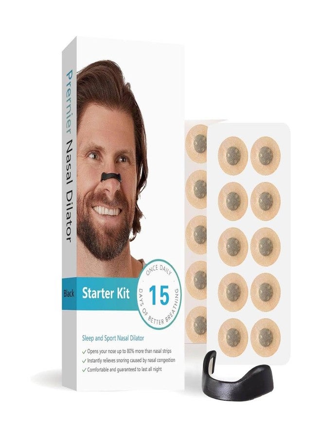 DZOPE "DZOPE Magnetic Nasal Strips for Snoring Relief - Anti-Snoring Nose Clip & Breathing Nasal Dilators - Skin-Safe Sleep Strips - Snore Stopper for Men - 15 Count Starter Kit" - Image 1