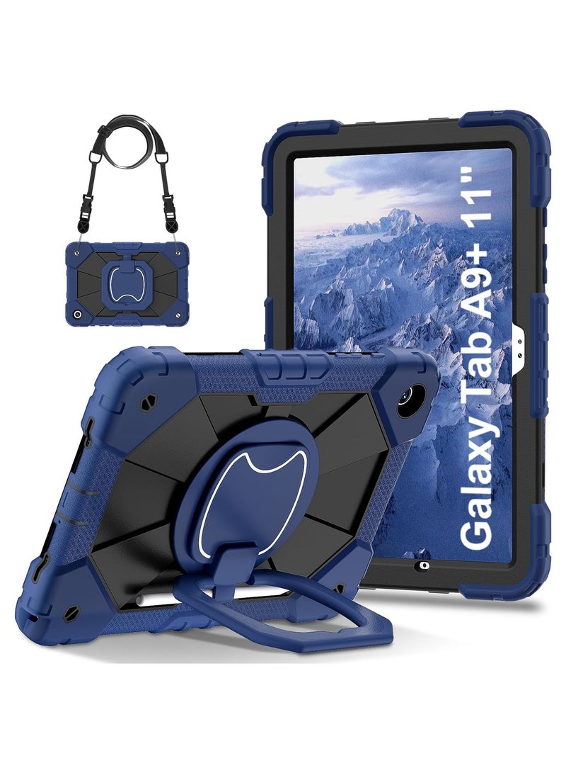 عام حافظة أطفال متوافقة مع سامسونج جالاكسي تاب ايه 9 بلس (2023) اس ام-اكس 210/216 بي ، حافظة متينة للخدمة الشاقة مع حزام كتف ، مسنده ، حامل قلم ل تاب ايه 9+ - Image 1