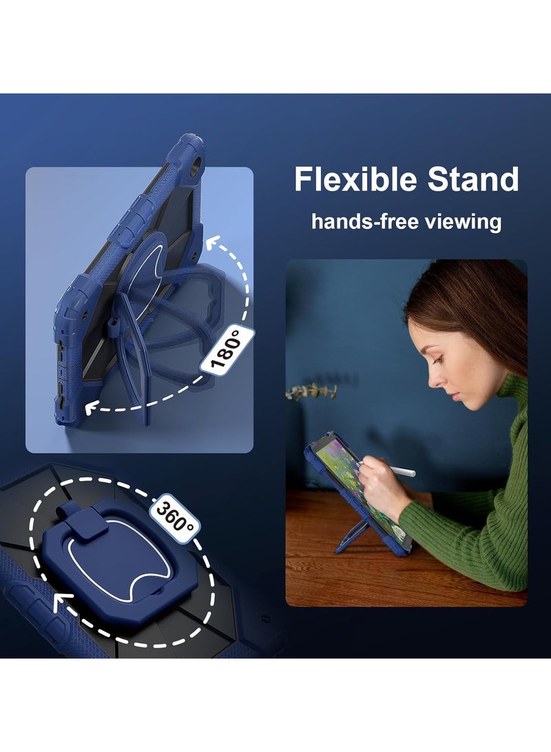 عام حافظة أطفال متوافقة مع سامسونج جالاكسي تاب ايه 9 بلس (2023) اس ام-اكس 210/216 بي ، حافظة متينة للخدمة الشاقة مع حزام كتف ، مسنده ، حامل قلم ل تاب ايه 9+ - Image 5