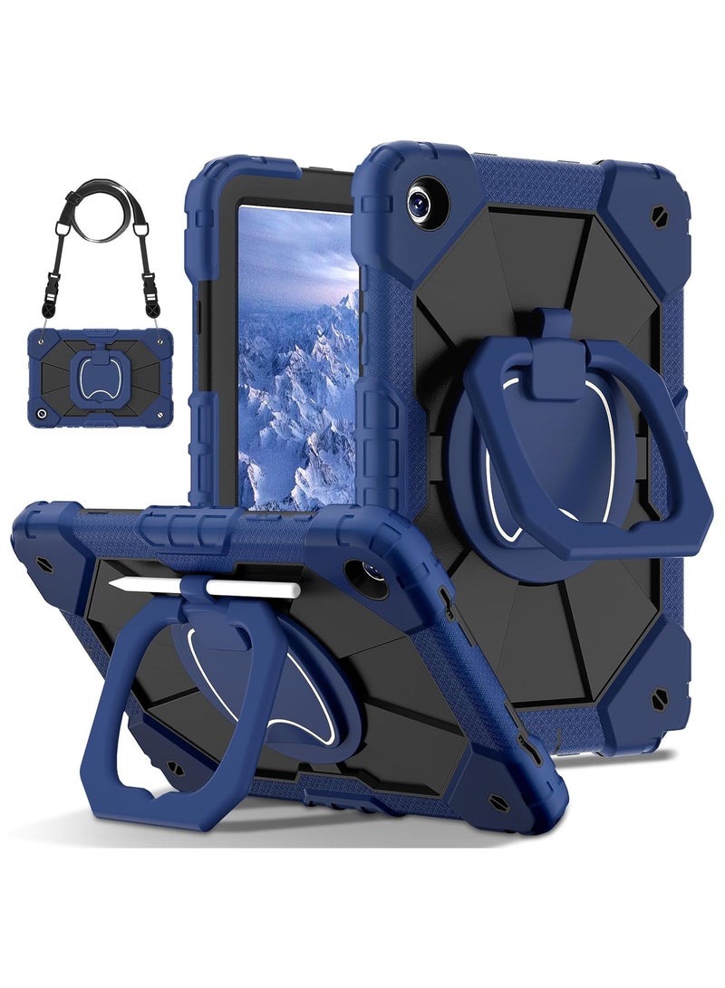 عام حافظة أطفال متوافقة مع سامسونج جالاكسي تاب ايه 9 بلس (2023) اس ام-اكس 210/216 بي ، حافظة متينة للخدمة الشاقة مع حزام كتف ، مسنده ، حامل قلم ل تاب ايه 9+ - Image 2