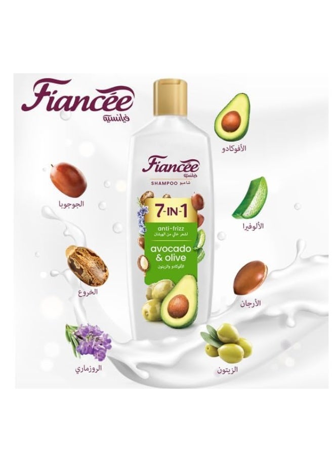 FIANCEE Anti-Frizz Shampoo (170 ml) - Infused with Avocado & Olive Oil - Rich in Natural Ingredients for Smooth & Manageable Hair - Deep Hydration Formula - Image 2
