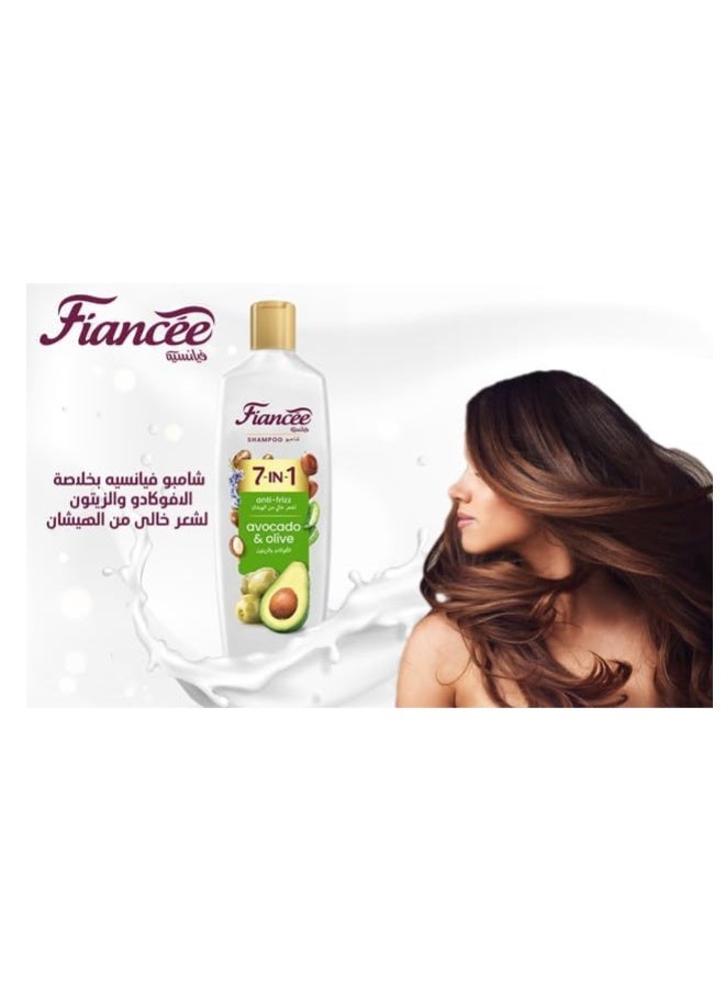 FIANCEE Anti-Frizz Shampoo (170 ml) - Infused with Avocado & Olive Oil - Rich in Natural Ingredients for Smooth & Manageable Hair - Deep Hydration Formula - Image 4