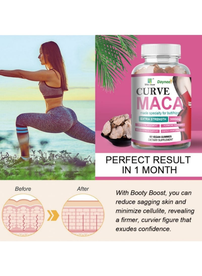 Daynee Perfect Curve Enlarge Booster hips Gummies,Lifting Gummies For Women,Health Support Dietary Supplement 60 Gummies  - Image 2