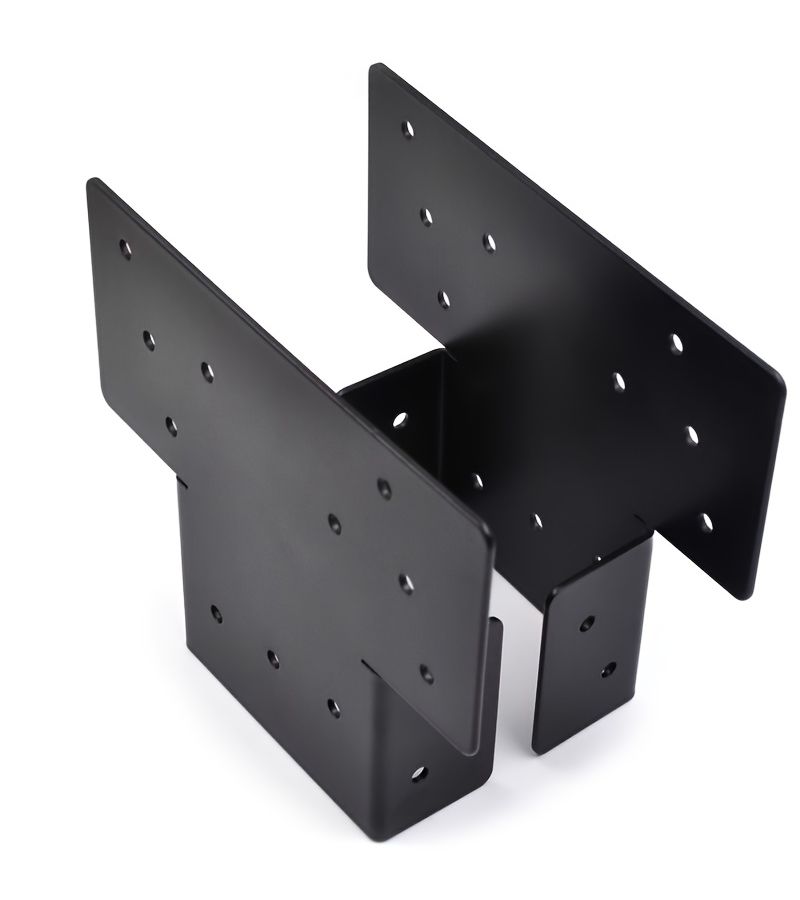 T Type Gazebo Extension Bracket 2 Pack Heavy Duty Adjustable for 4x4 Wooden Posts Garden Patio - Image 2