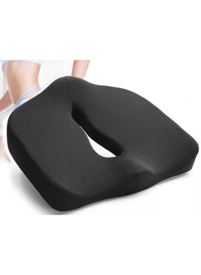 Memory Foam Seat Cushion for Office Chair, Ergonomic Contoured Sitting Cushion for Car, Wheelchair and Desk Chair - Image 3