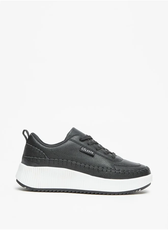 سيليست Women's Lace-Up Low Ankle Sneakers