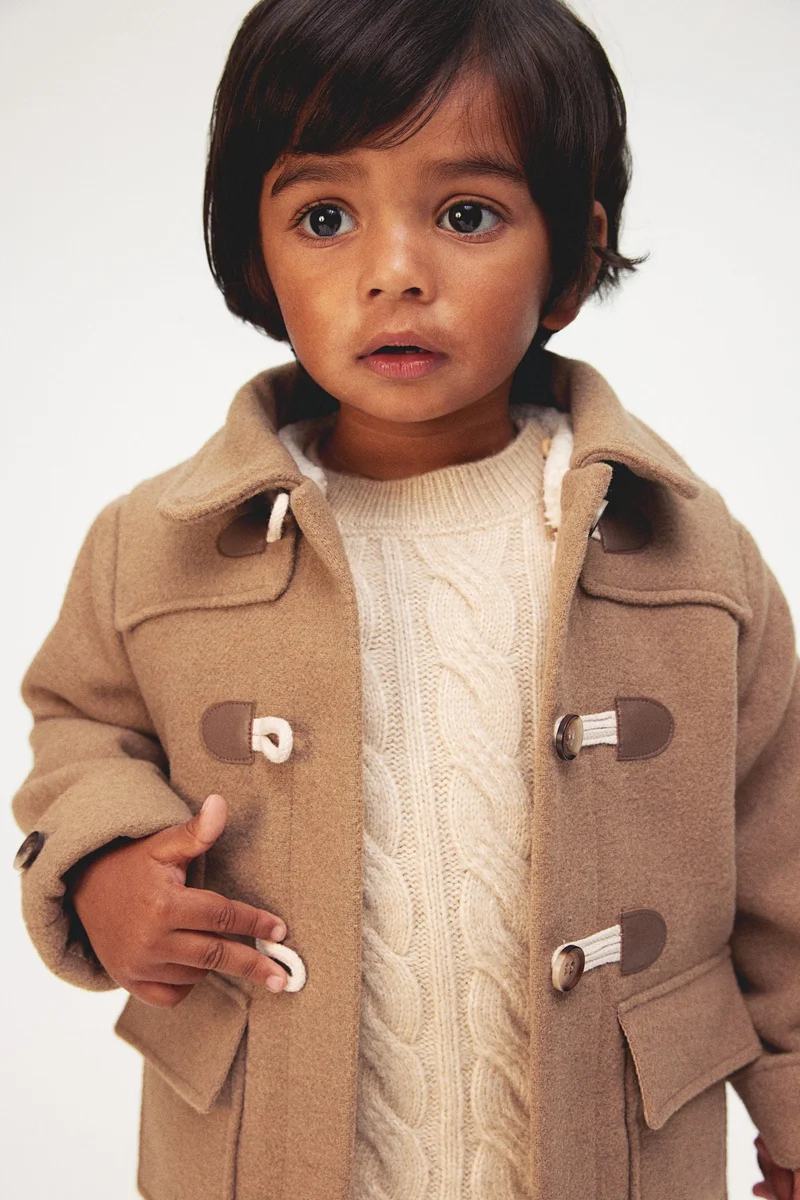 H&M Teddy-Lined Duffle Coat