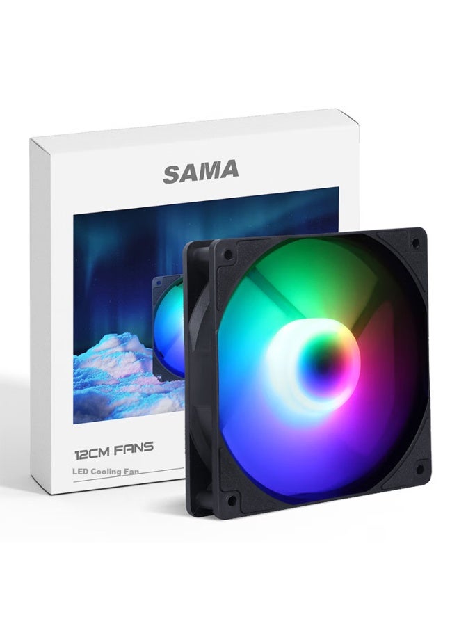 Sama Ice Crystal 2s Black 12cm Case Cooling Fan - Image 1