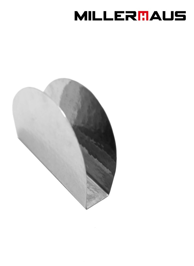 MILLERHAUS Millerhaus Napkin holder hammered Stainless Steel  - Image 1