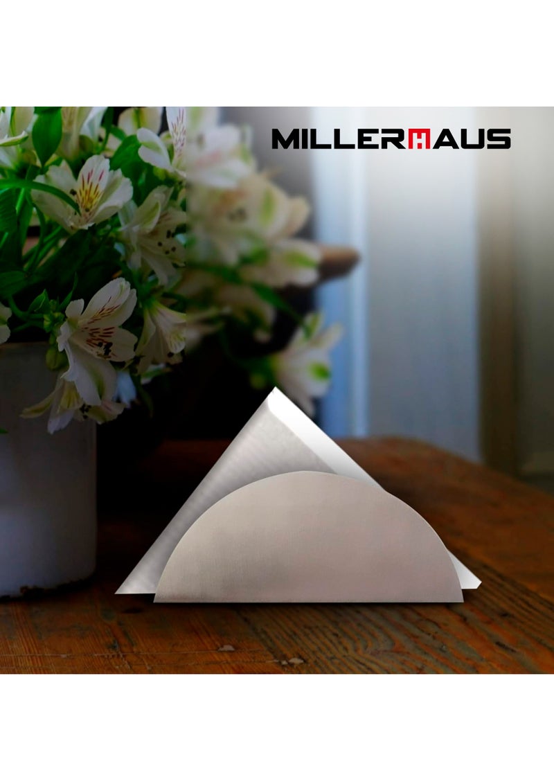 MILLERHAUS Millerhaus Napkin holder hammered Stainless Steel  - Image 5