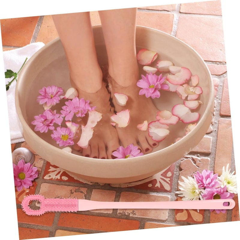 2pcs Foot Brush Scrubber Callus Remover for Feet Exfoliating Body Scrubber Toe Gap Cleaning Brush - Image 4