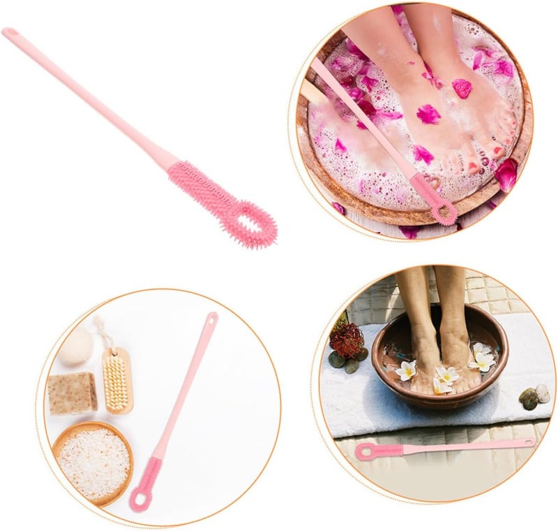2pcs Foot Brush Scrubber Callus Remover for Feet Exfoliating Body Scrubber Toe Gap Cleaning Brush - Image 3