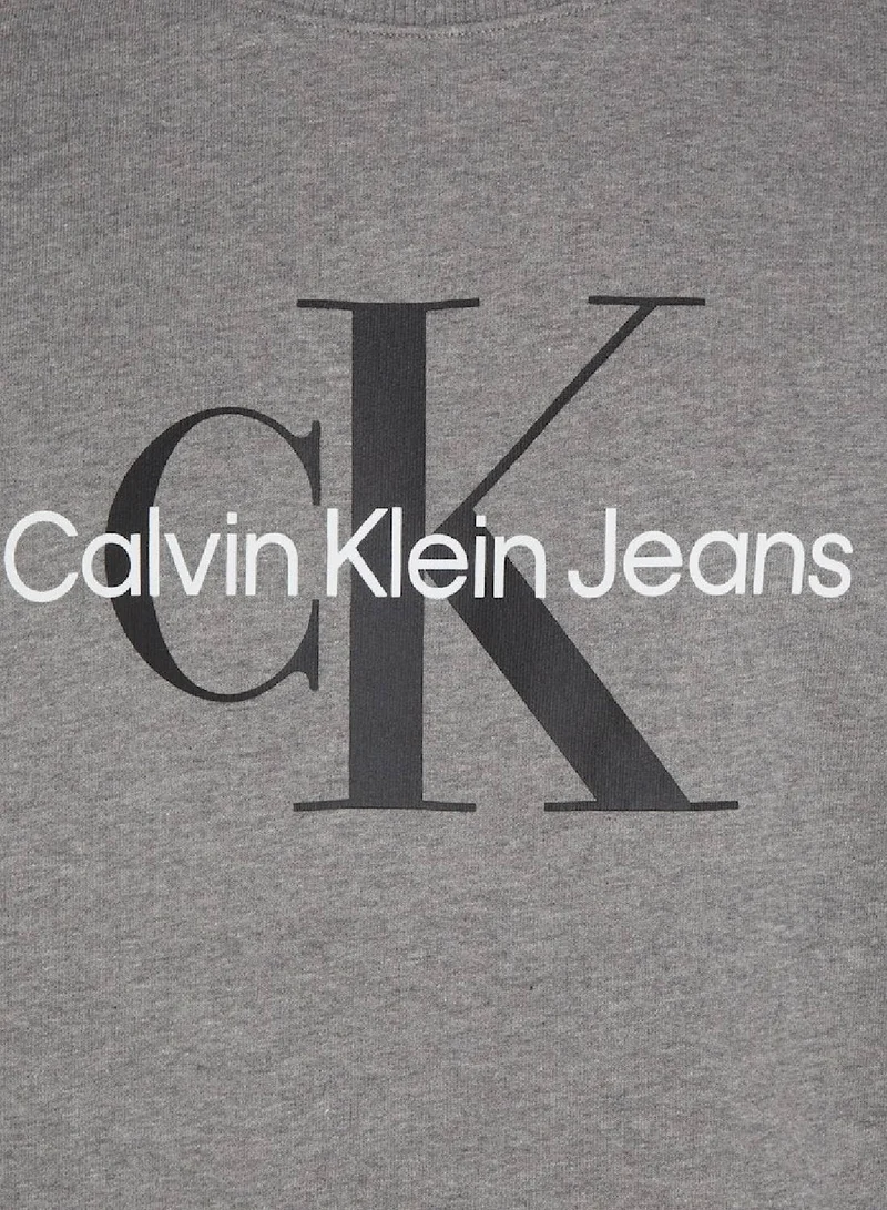 Calvin Klein Jeans Calvin Klein Jeans Men's Sweatshirt - Sportswear - Cotton , Grey